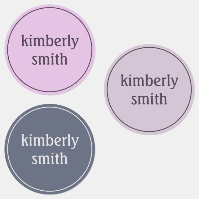 Boho Girl School Name Labels (Group)