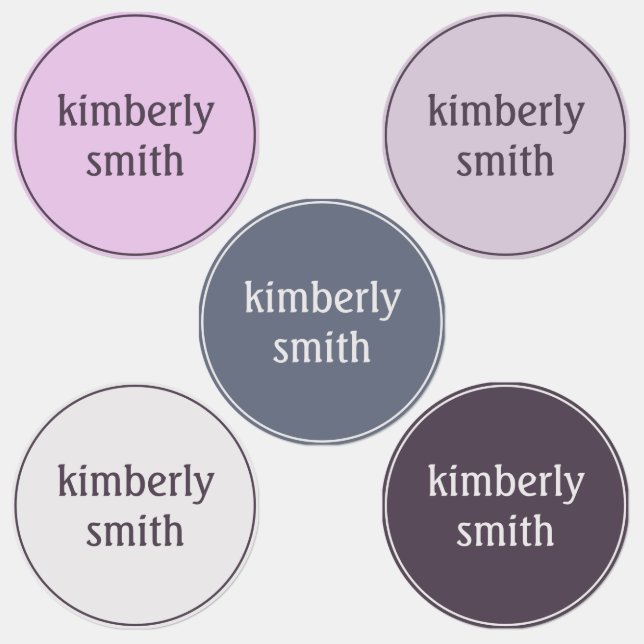 Boho Girl School Name Labels (Group)