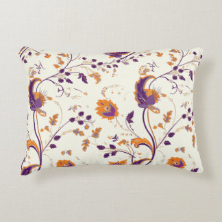 Boho Gold Purple Brushed Accent Pillow