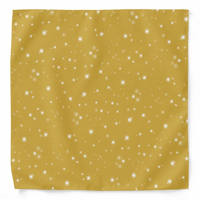 Boho Gold Starlight Bandana (Front)