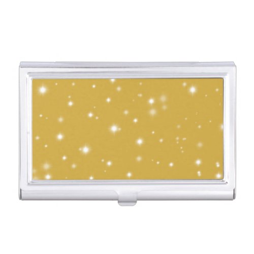 Boho Gold Starlight Business Card Case