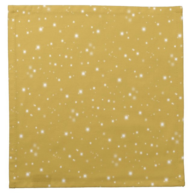 Boho Gold Starlight Cloth Napkin (Front)