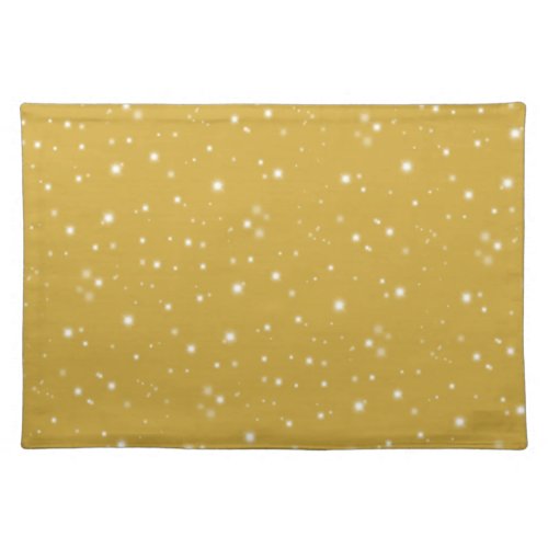 Boho Gold Starlight Cloth Placemat