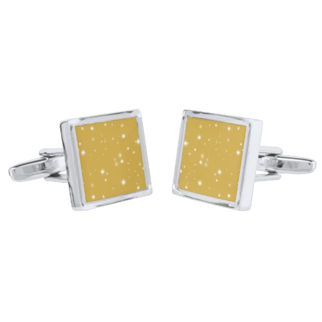 Boho Gold Starlight Cufflinks (Angled)