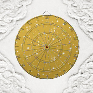 Boho Gold Starlight Dart Board