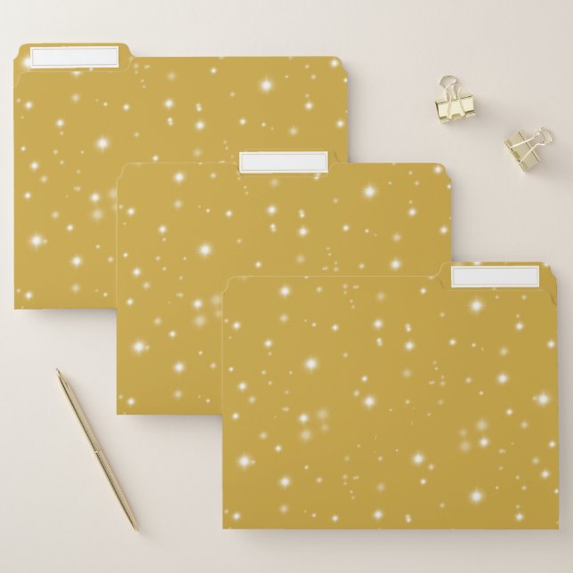 Boho Gold Starlight File Folder (Set)