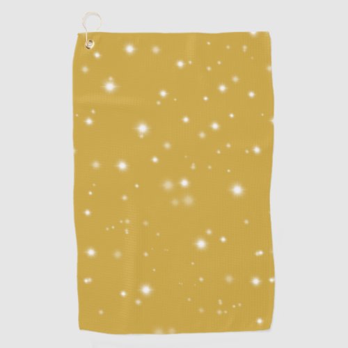 Boho Gold Starlight Golf Towel
