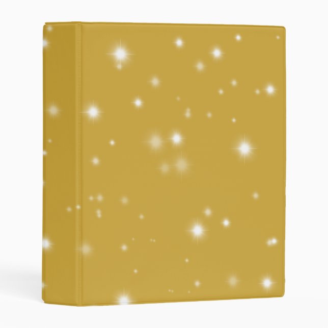 Boho Gold Starlight Mini Binder (Front/Spine)