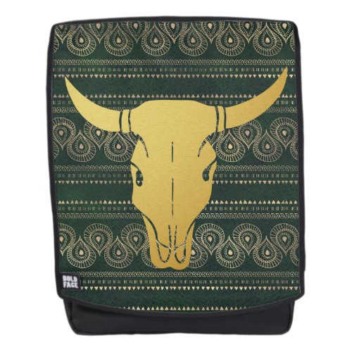 Boho Gold Steer Backpack