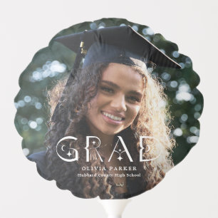 Boho GRAD photo overlay Balloon