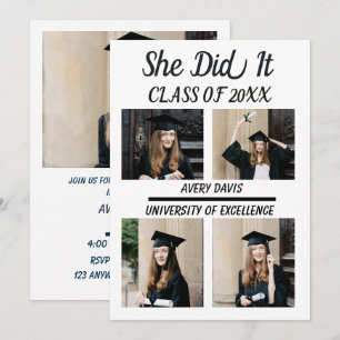Boho Graduation Party Invite 2026