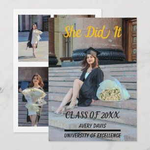 Boho Graduation Party Invite 2026