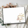 Boho Green Baby Clothes Gender Neutral Baby Shower Note Card
