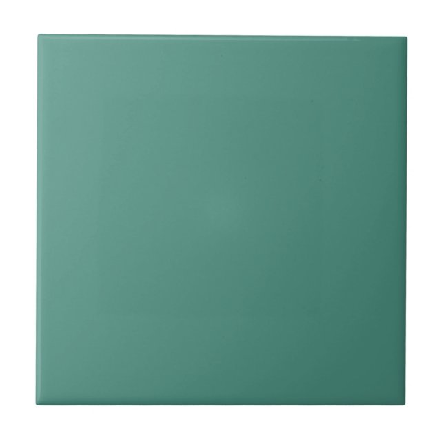 Boho Green Ceramic Tile (Front)