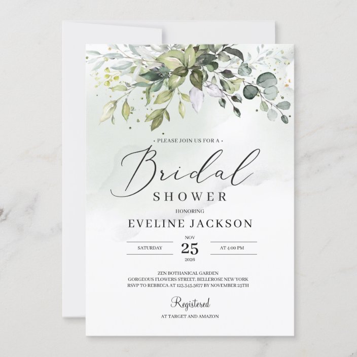 Zazzle bridal shower invitations Clearance