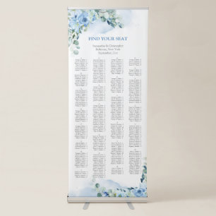 Boho greenery eucalyptus foliage gold seating retractable banner