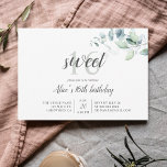 `Boho Greenery Eucalyptus Sweet 16 Invitation<br><div class="desc">Boho bouquet of greenery eucalyptus.</div>