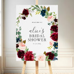 Boho Greenery Eucalyptus Welcome Bridal Shower Foam Board<br><div class="desc">Burrungy</div>