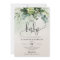Boho greenery succulent foliage floral oh baby