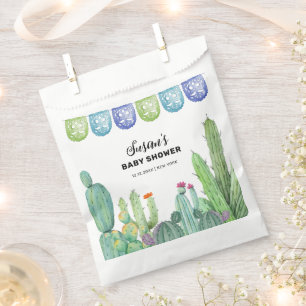 Boho Greenery Taco Fiesta Cactus Baby Shower  Favor Bag