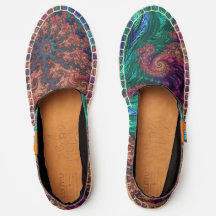 Boho Groovy Colorful Jewel Tone Abstract Fractal