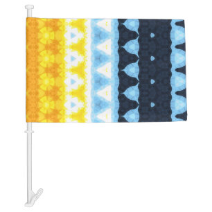 Boho Groovy Geometric Abstract AroAce Pride Flag