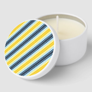 Boho Groovy Geometric Abstract AroAce Pride Flag Mini Candle Favors