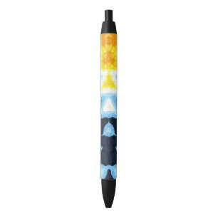 Boho Groovy Geometric Abstract AroAce Pride Flag Pen