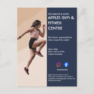Boho Gym / Personal Trainer Marketing Postcard