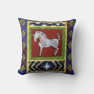 Boho Gypsy Folk Art Colonial Holiday Cottage Horse