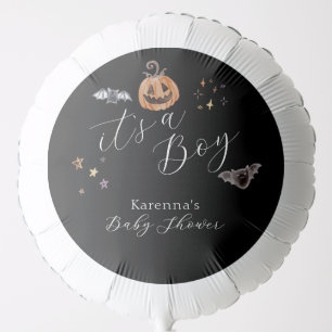 Boho Halloween It's a Boy Baby Shower Balloon