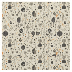 Boho Halloween Seamless Pattern Fabric