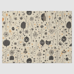 Boho Halloween Seamless Pattern Tissue Paper