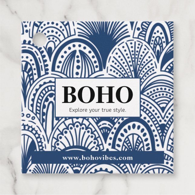 Boho Hang Tags, Clothing Label, Store Sale Favor   Tags (Front)