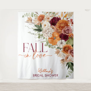 Boho Harvest Fall Bridal Shower Decor Tapestry