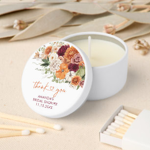 Boho HarvestBridal Shower Candle Favors Mini Candle Favors