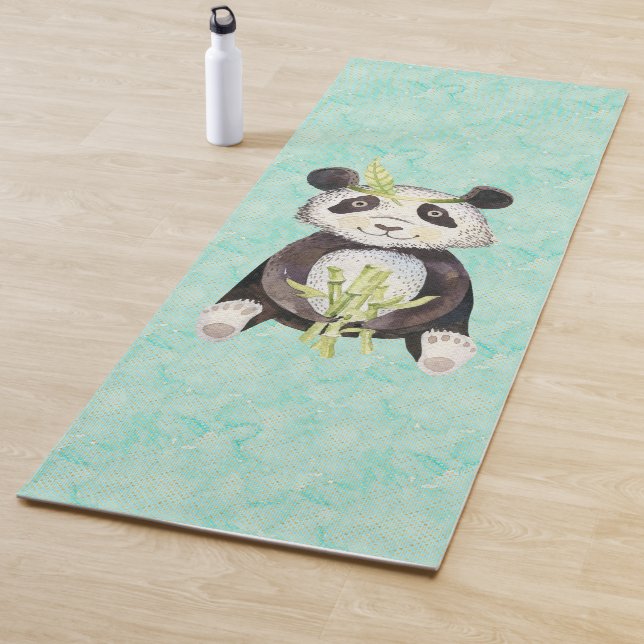 Boho Headband Panda Yoga Mat (In Situ)
