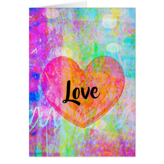 Boho Heart Love Cards (Front)
