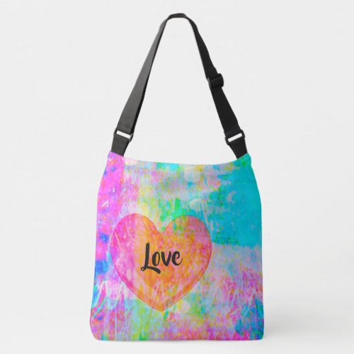 Boho Heart Love Crossbody Bag