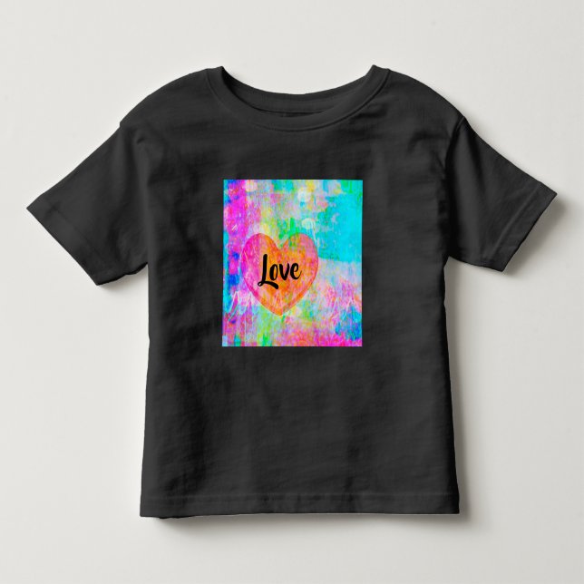 Boho Heart Love Toddler T-shirt (Front)