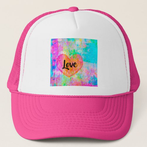 Boho Heart Love Trucker Hat