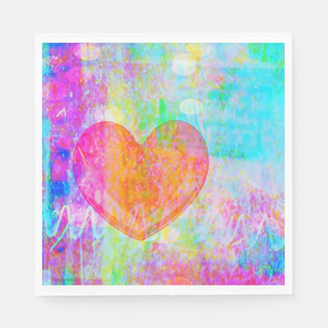 Boho Heart Napkins (Front)