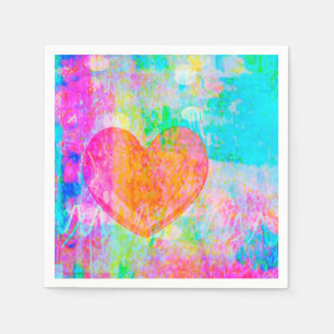 Boho Heart Paper Napkins