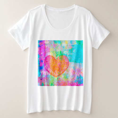 Boho Heart Plus Size T_Shirt