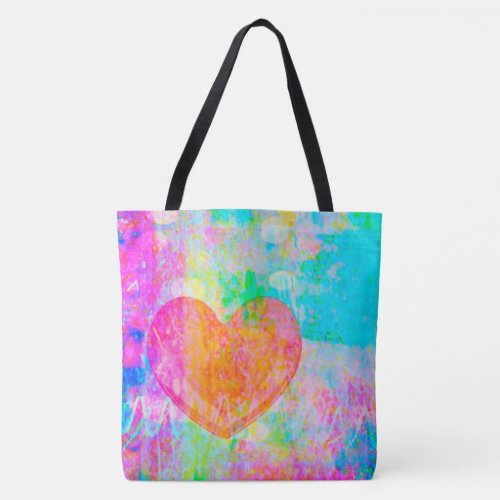 Boho Heart Tote Bag