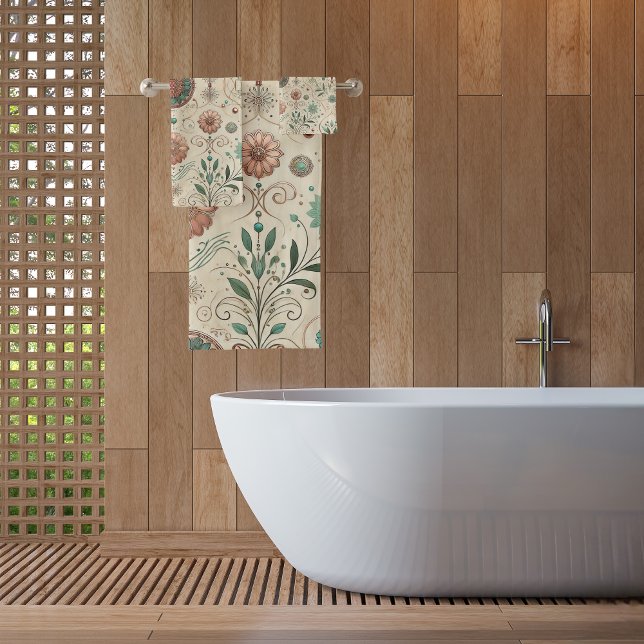 Boho Herb Bath Towel Set (Creator Uploaded)