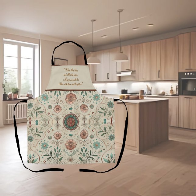 Boho Herb Customizable Apron (Creator Uploaded)