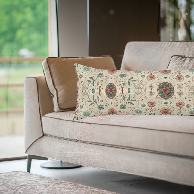 Boho Herb Pattern  Body Pillow (Creator Uploaded)
