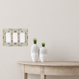 Boho Herb Triple Rocker Light Switch Cover