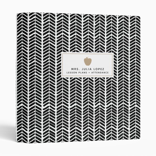 Boho Herringbone Teacher Binder (Front/Spine)